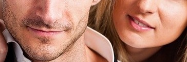 人_男女　あご　髭　比較